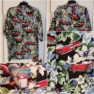 Reyn Spooner Joe Kealohas Hawaiian Shirt Chevy XL